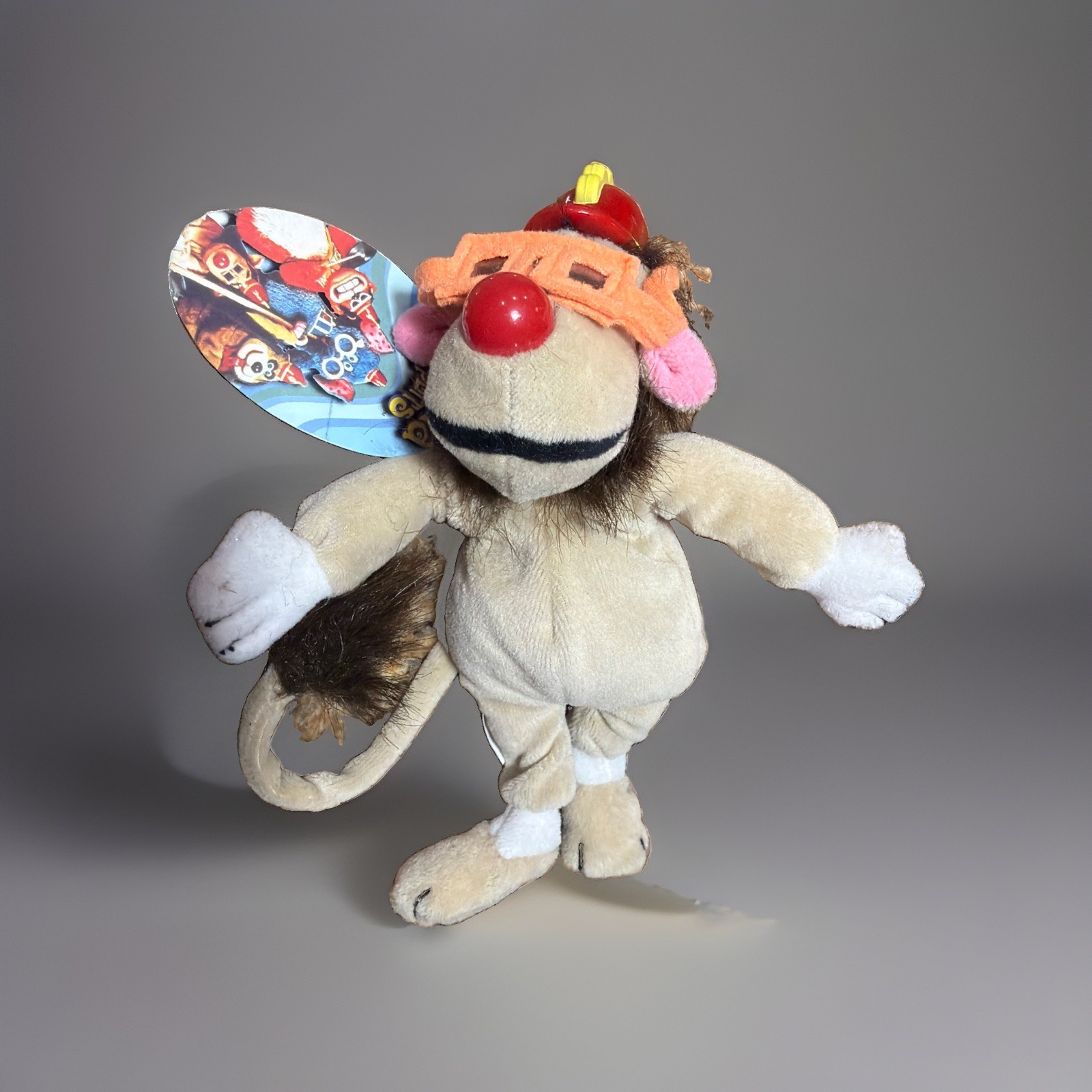 Banana Splits Drooper Lion Plush w/ Tag Hanna Barbera Vintage Toy 7.5 Inch