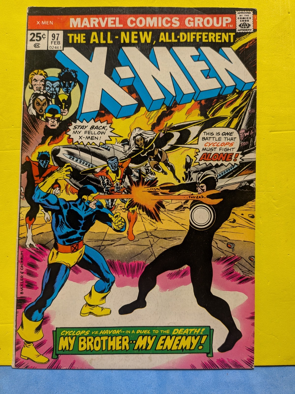 UNCANNY X-MEN #97 - 1976 - 1st app Lilandra KEY HOT VG+ In mylar, 2nd Eric Red 