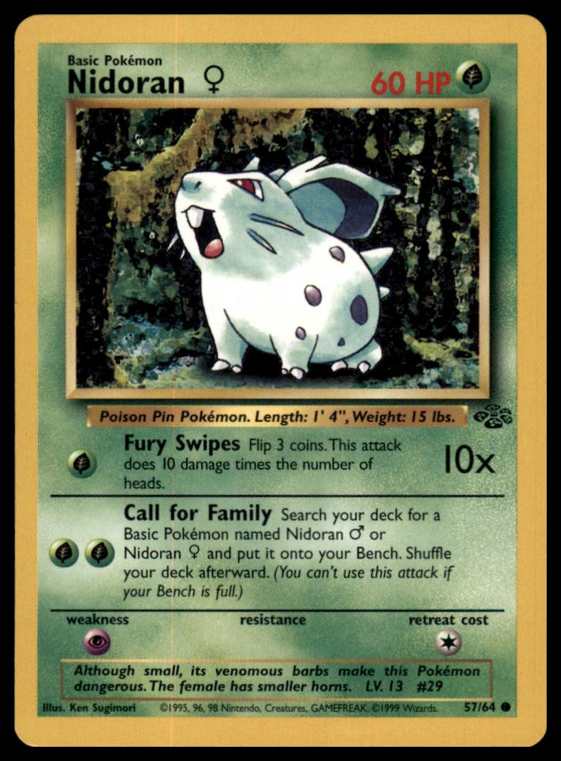 Jungle #57/64 Nidoran F