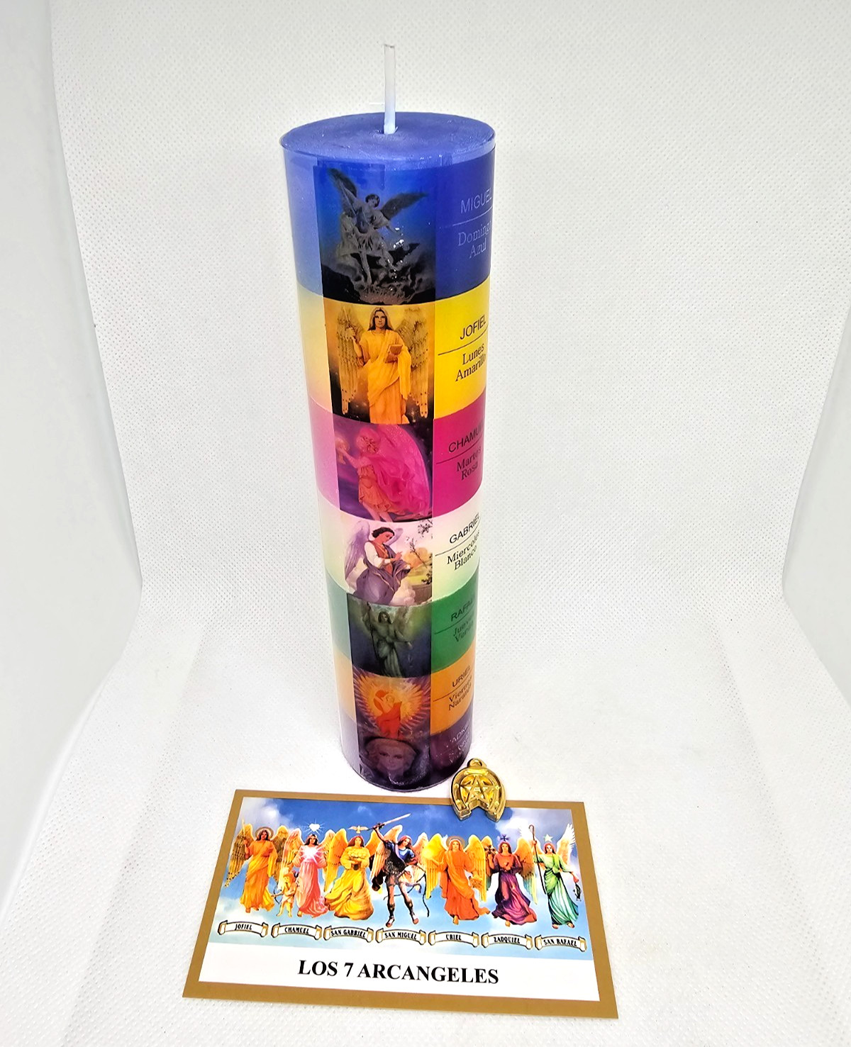 VELA 7 ARCANGELES / 7 ARCHANGELS CANDLE PARA PROTECCION GUARDIA LIMPIEZA