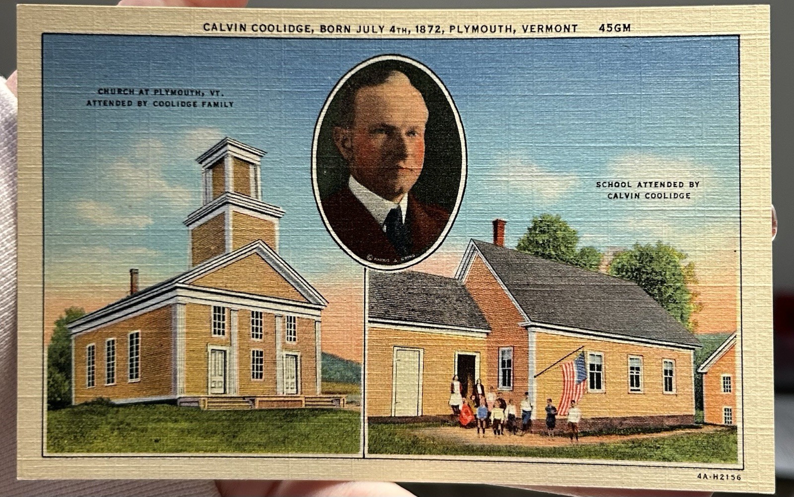 Wholesale Lot of 50 Vintage 1934 Calvin Coolidge Postcards VT 4A-H2156 NOS