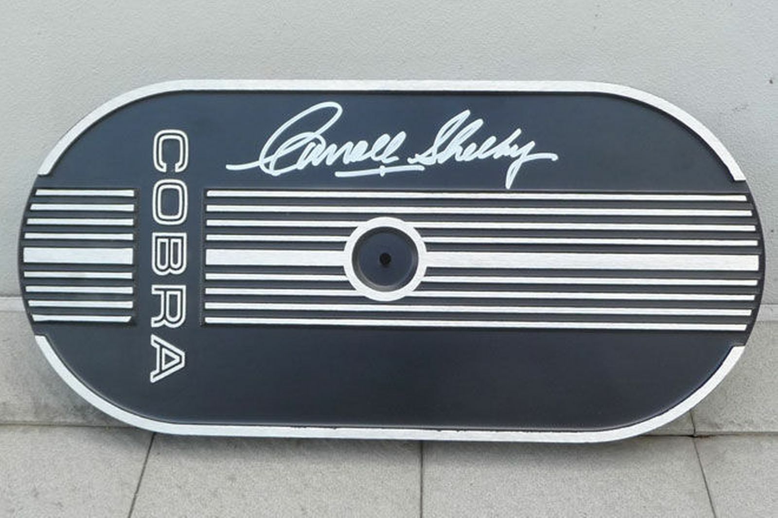 LAST ONE - CARROLL SHELBY SIGNED AIR CLEANER - GENUINE SIGNATURE 100%