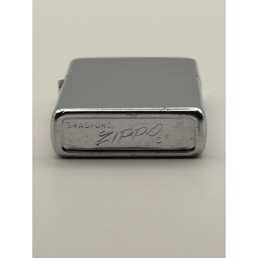 Vintage 1973 Zippo Regular Size Brushed Chrome Windproof Lighter