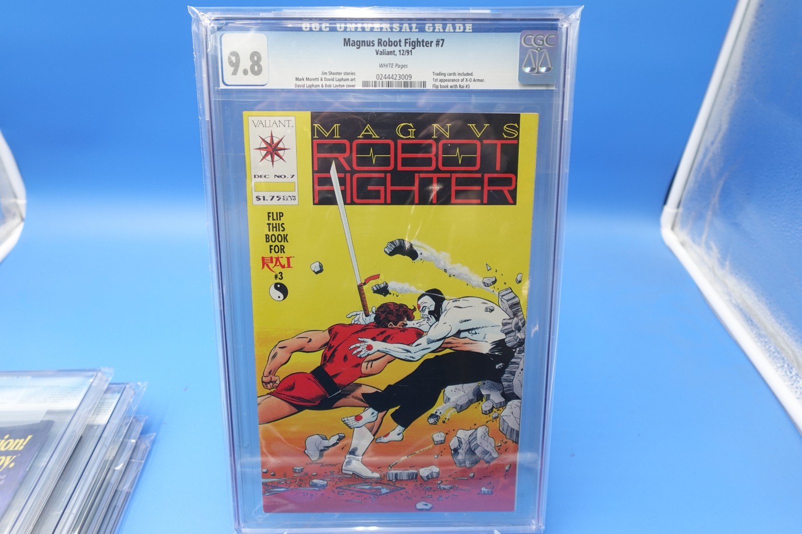 Magnus Robot Fighter #7 Valiant 1992 Rai #3 Flip Book 1st X-O Armor  CGC 9.8