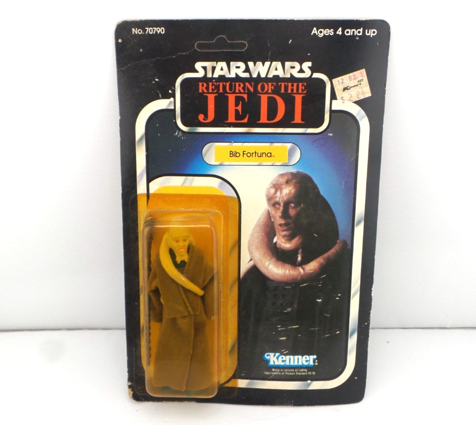 Vintage Kenner Star Wars  ROTJ BIB FORTUNA  1983 -UNPUNCHED