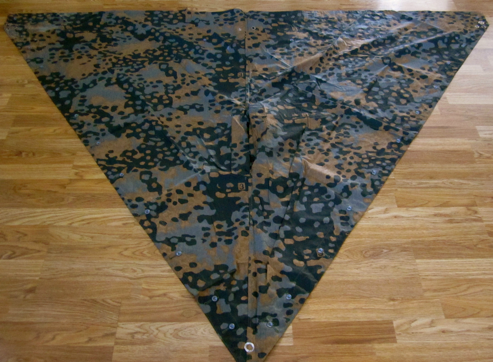  WWII GERMAN WAFFEN PLANE TREE No.3 CAMO SHLETER HALF ZELT ZELTBAHN