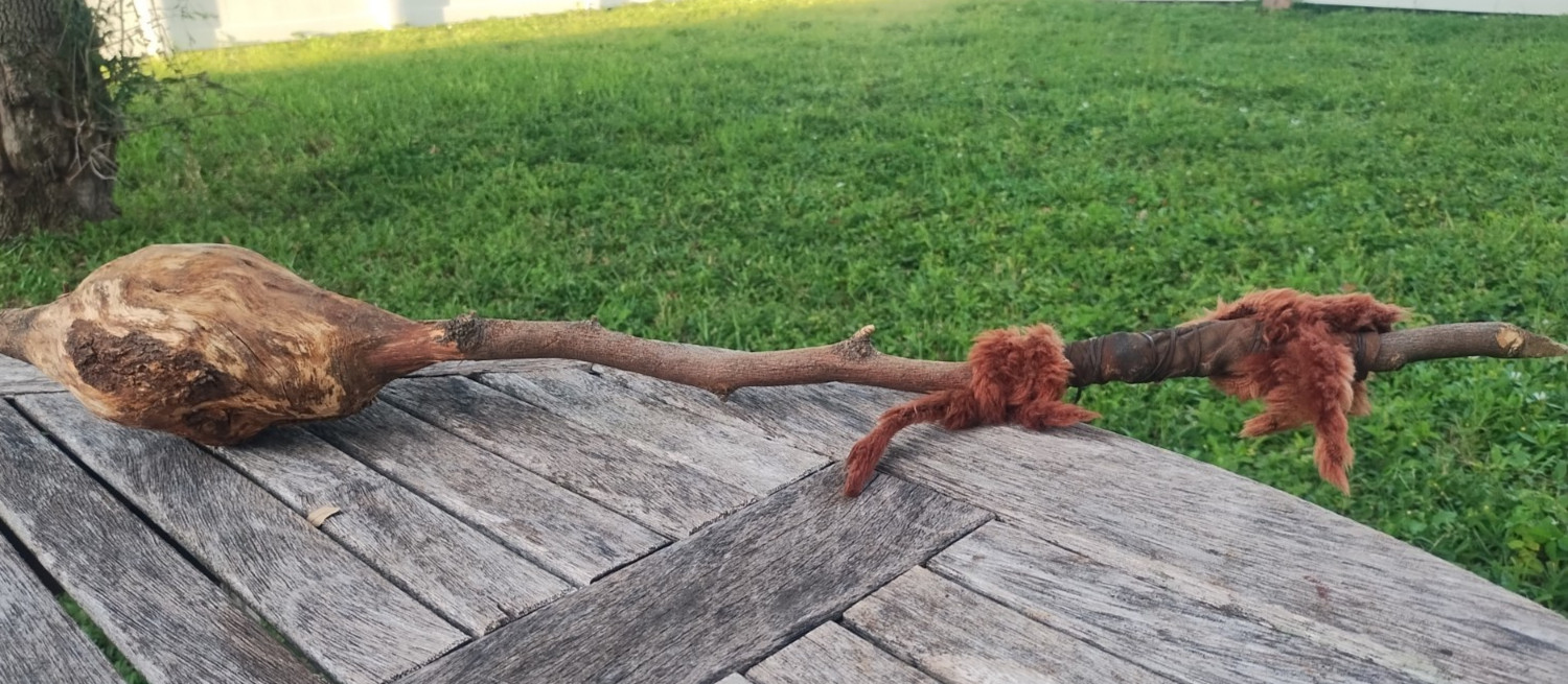Vintage Primitive Style War Tribal Club Mace Warrior