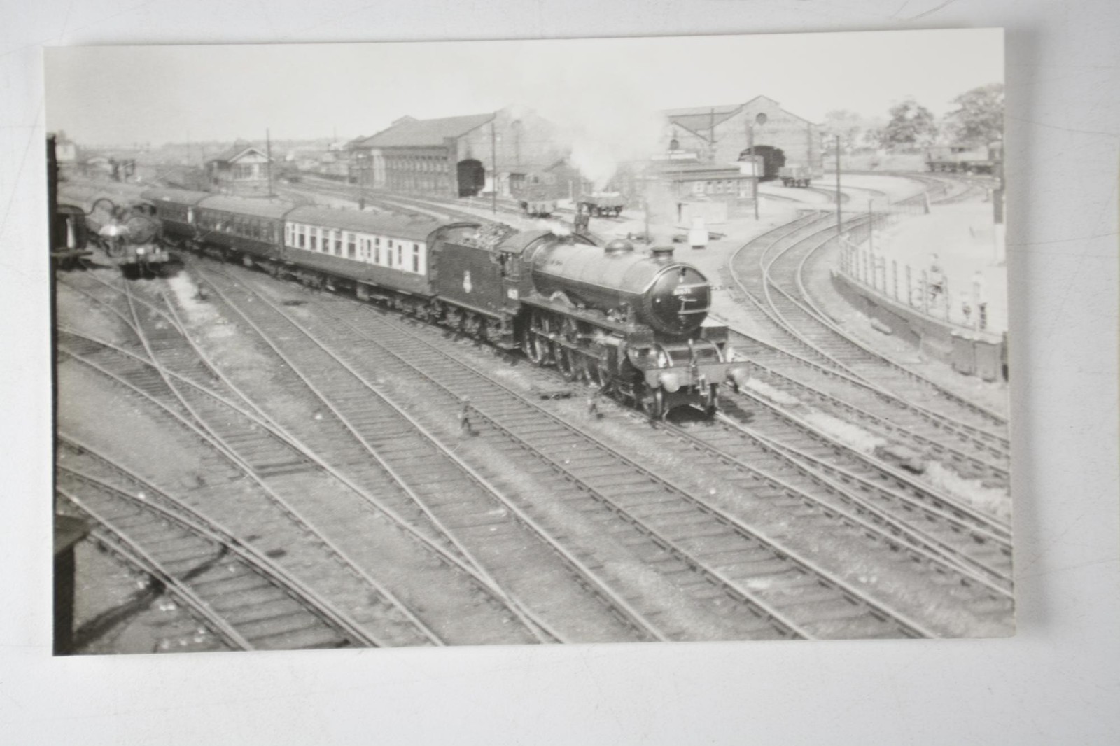 Steam Locomotive 61671 Royal Sovereign Cambridge Railway 1958 Photo - Printed