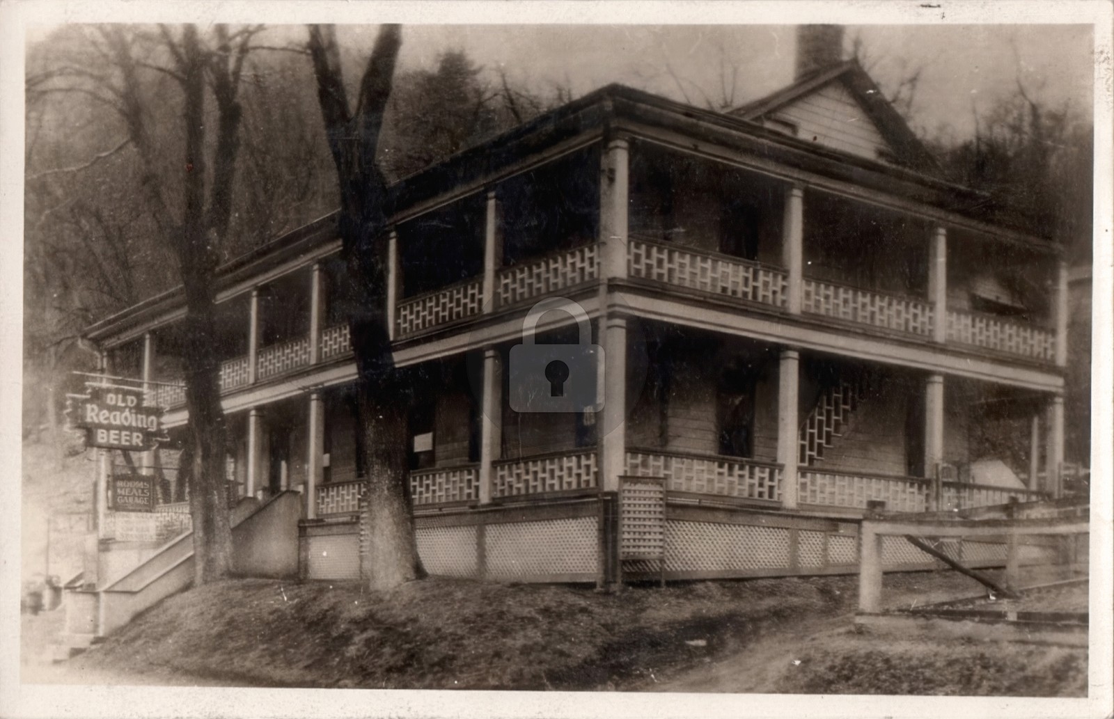 c1930s Old Reading Beer Hotel Reading Pennsylvania PA RPPC Photo Postcard COPY