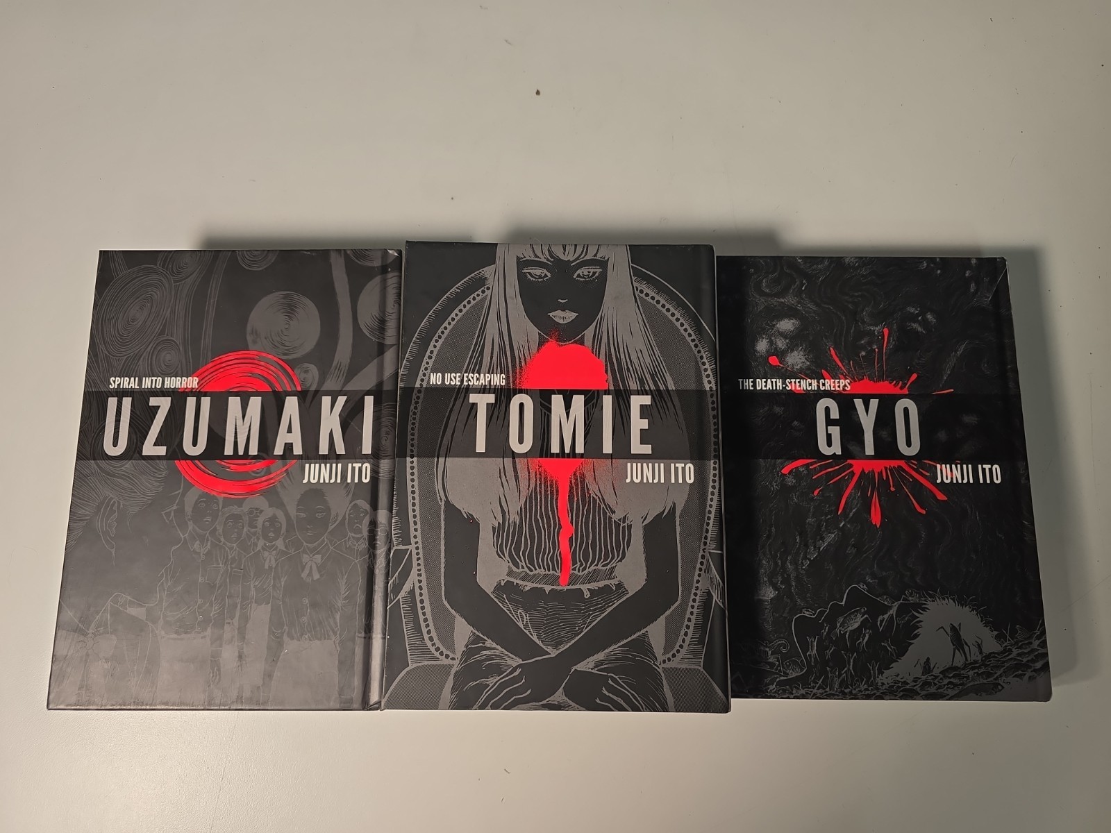 Junji Ito Horror Manga Bundle Uzumaki Tomie Gyo Deluxe HC VIZ Lot Of 3