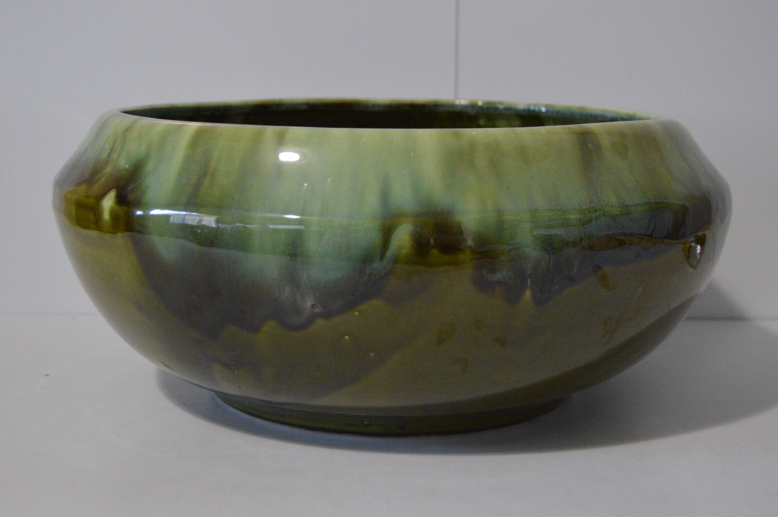 Vintage Extra Large Dripware Ceramic Pot Planter Ceramic Glazed Retro Chic