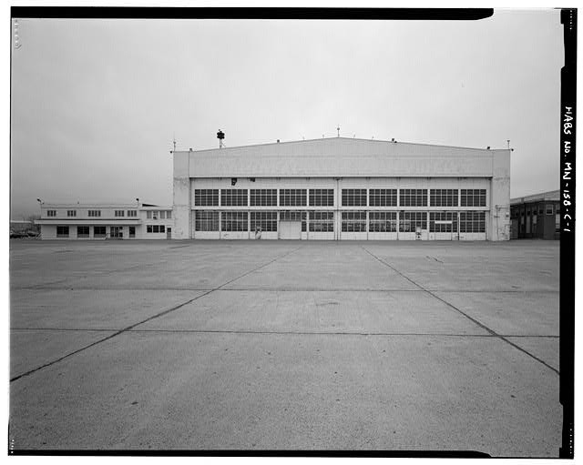 Photo:Minneapolis Minnesota Wold Chamberlain Field Honeywell Hangar 1930s