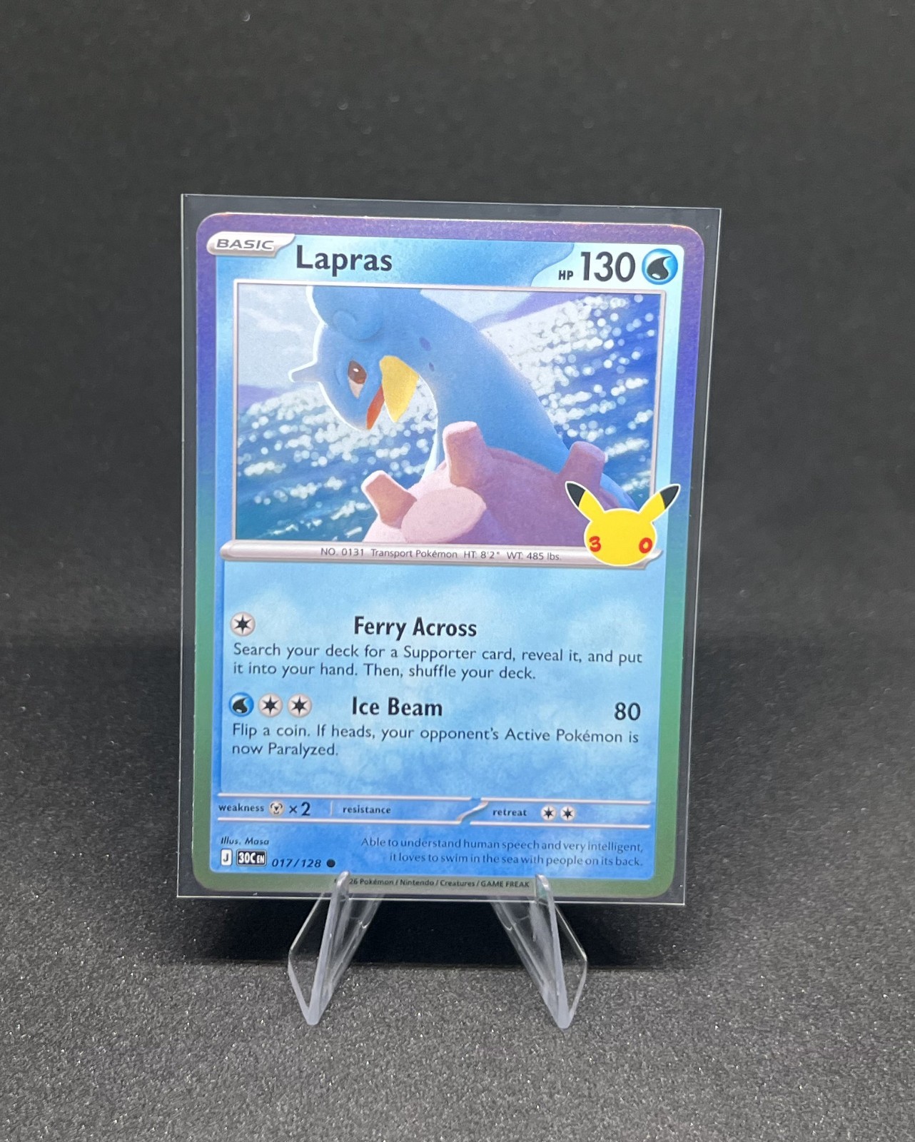 Pokémon - Lapras 017/128 Holo 30th Celebration - NM