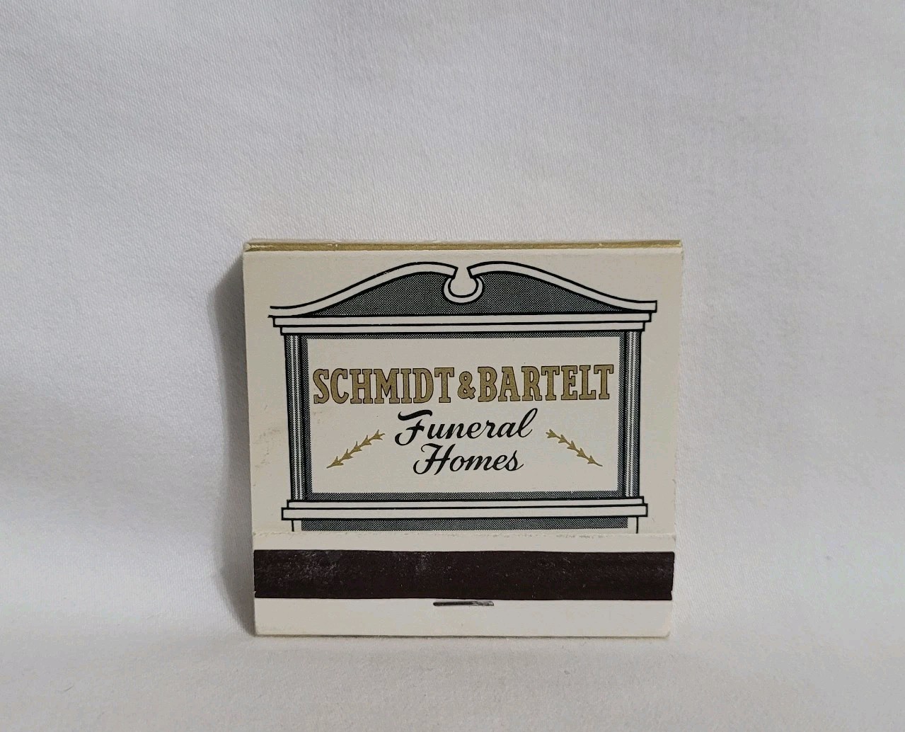 Vintage Schmidt & Bartelt Funeral Home Wisconsin Matchbook Advertising Full