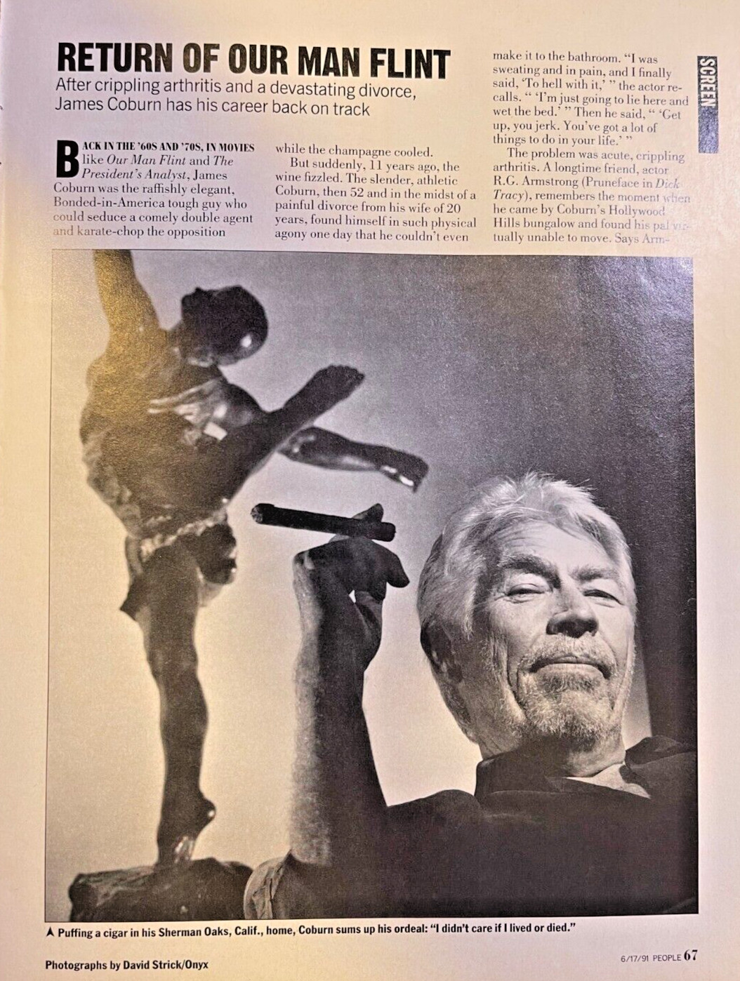 1990 Actor James Coburn