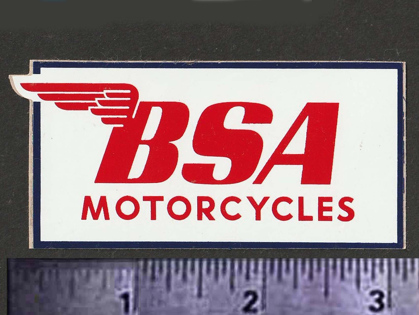 BSA Motorcycles - Original Vintage 1970's 80's Racing Decal/Sticker MX Moto