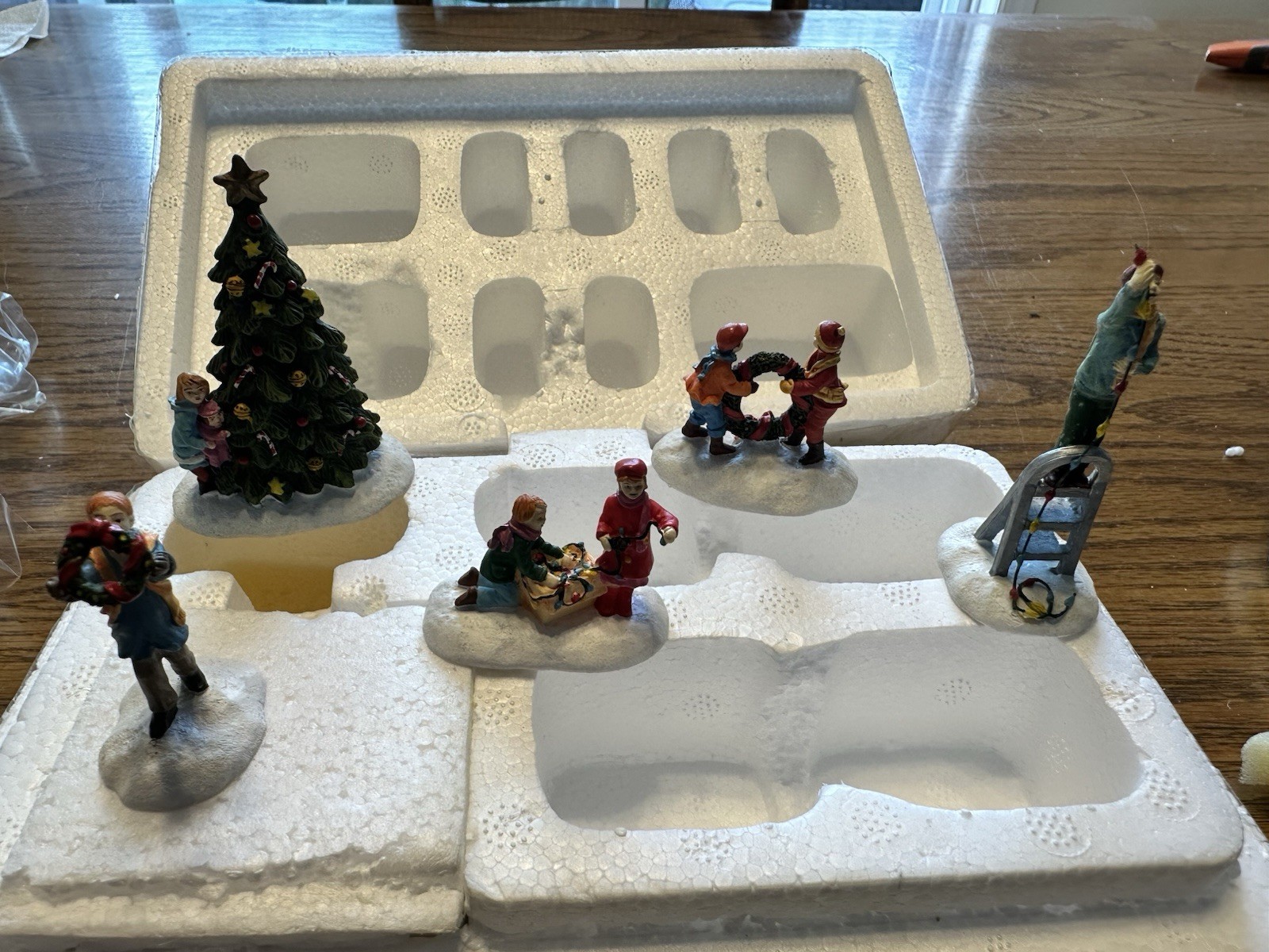 Hawthorne Village: “Light Up The Holidays” Winter Theme Figures -  Complete Set