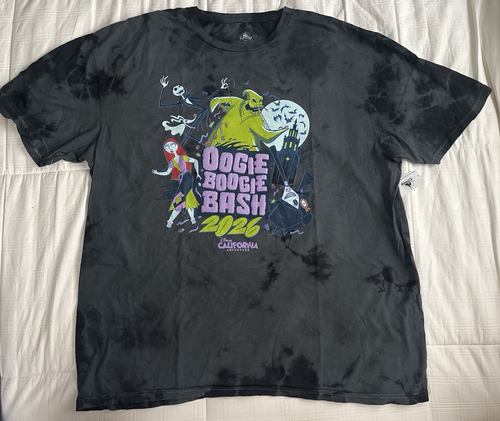Disney  Parks Oogie Boogie Bash 2026 DCA T-Shirt New LARGE