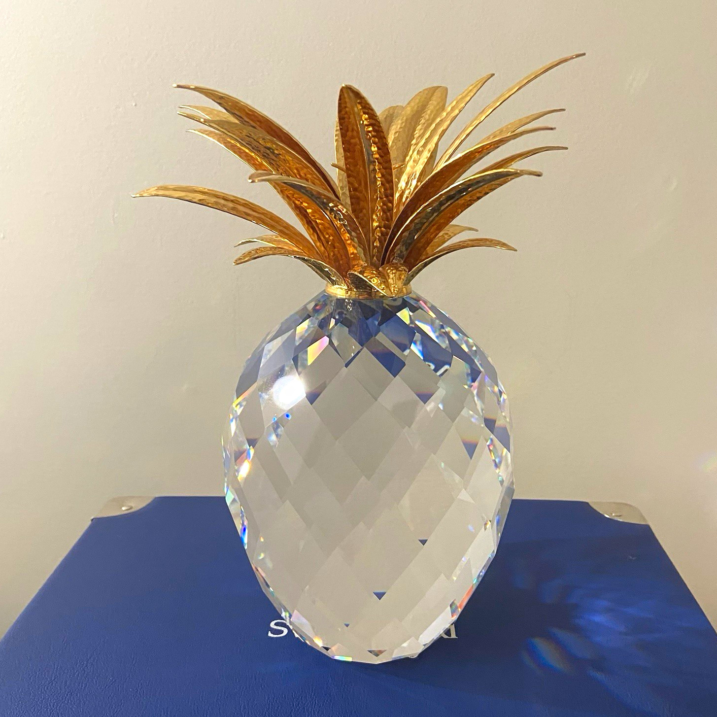 Swarovski Giant Pineapple 010116 Gold 7507 260 001 Crystal Giants Box COA
