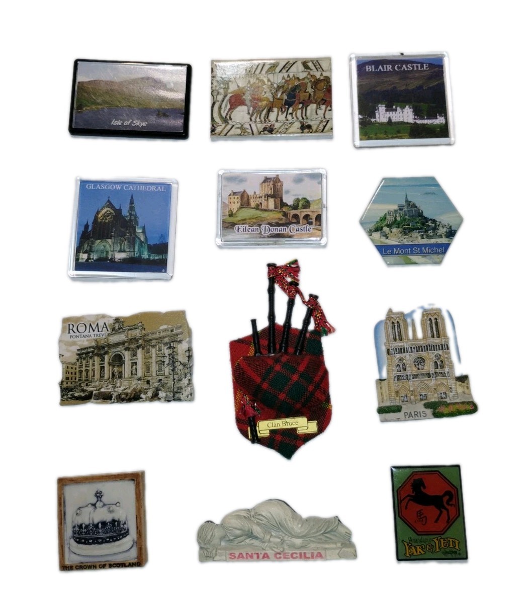 NICE LOT OF 12 EUROPE TRAVEL MAGNETS