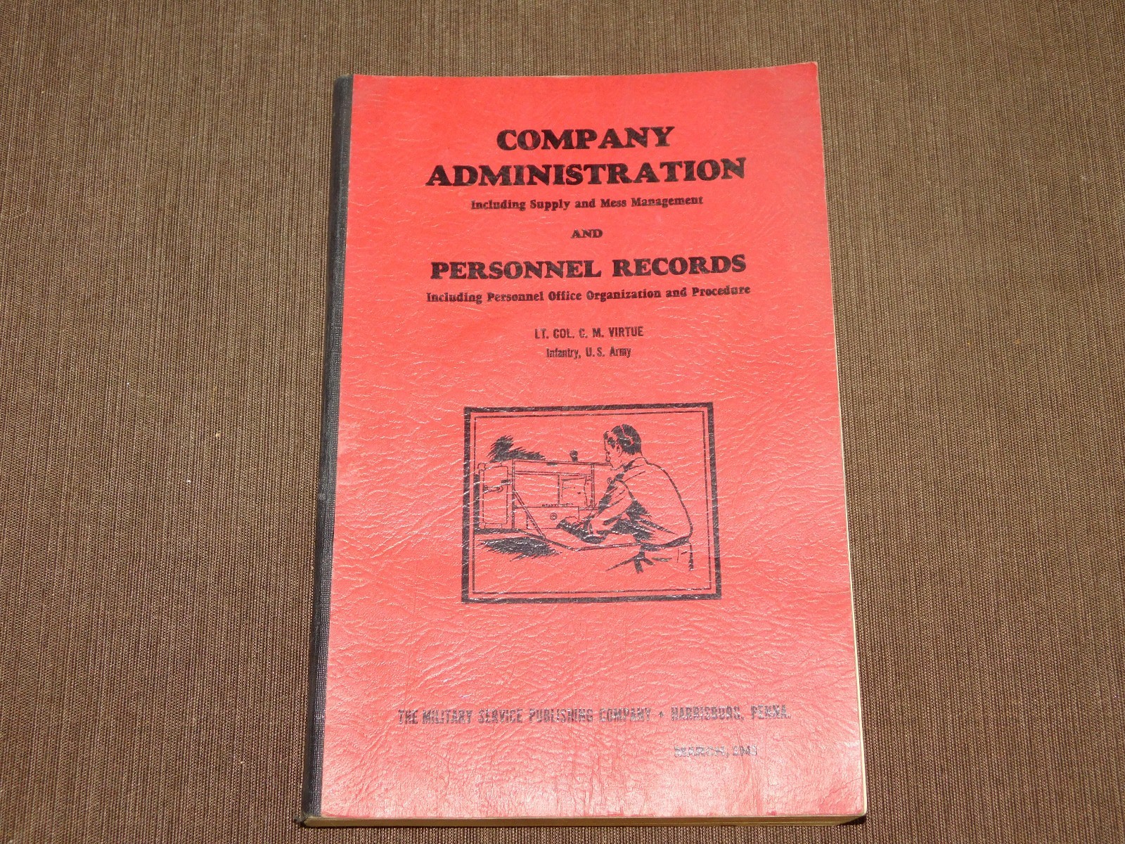VINTAGE WWII 1943 COMPANY ADMINISTRATION  SUPPLY MESS PERSONNEL RECORDS BOOK