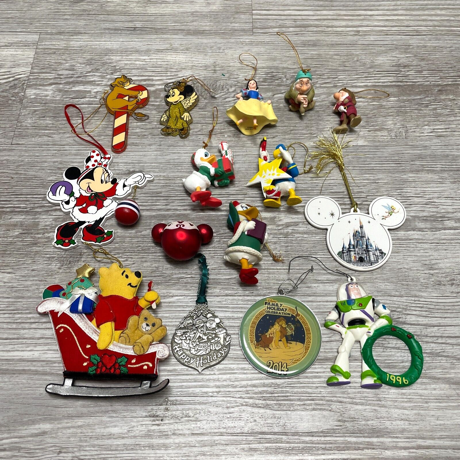 Lot Of 20 Vintage Walt Disney Pixar Mixed Classic Movies Christmas Ornament 90s