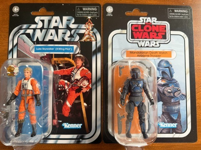Star Wars Vintage Collection Luke Skywalker VC158 Death Watch Mandalorian VC247