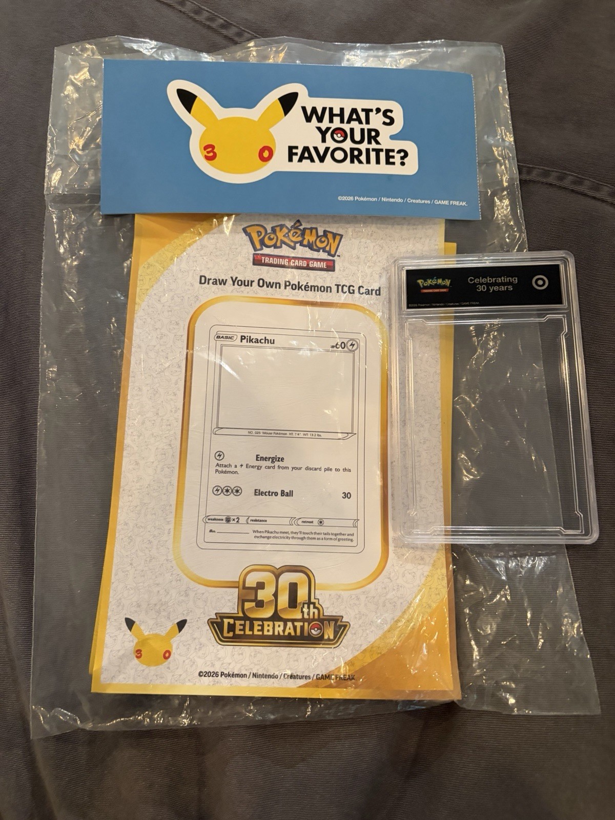 Pokémon 30th Celebration Target Accessories