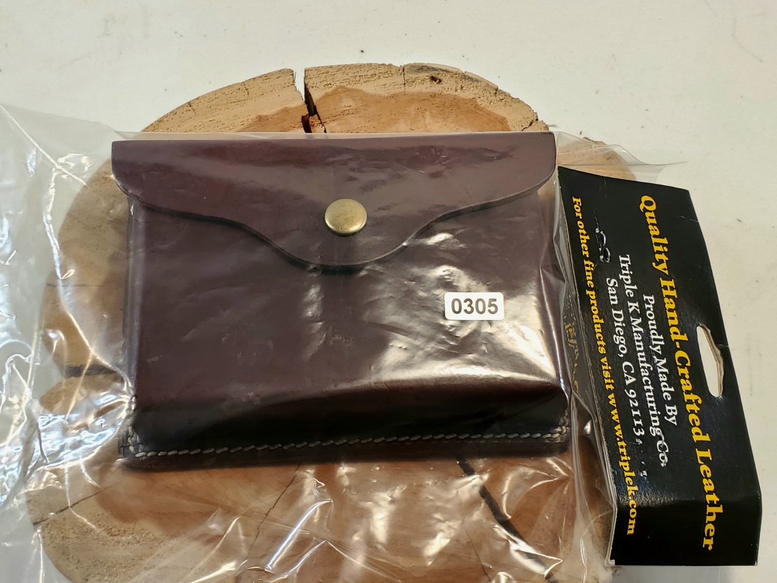 Vintage Triple-K 580-A Leather Ammo Pouch- NEW IN ORIGINAL PACKAGING 