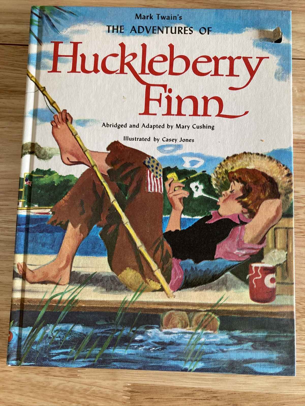 The Adventures of Huckleberry Finn Mary Cushing picture book vintage