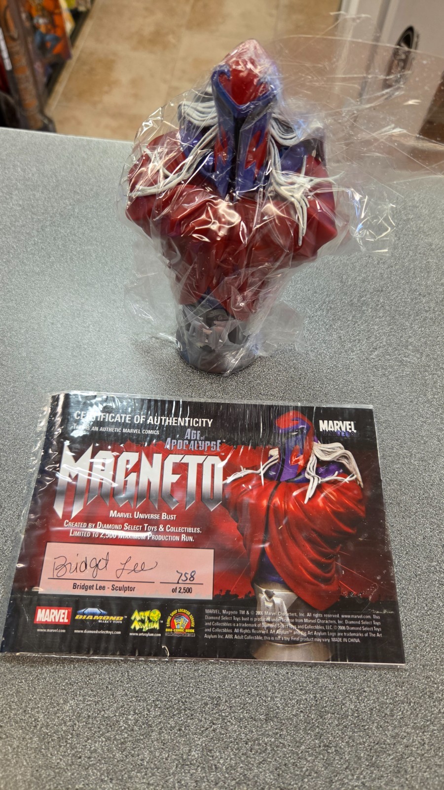 AGE OF APOCALYPSE MAGNETO BUST STATUE FIGURE DIAMOND SELECT LIMITED 758/2500