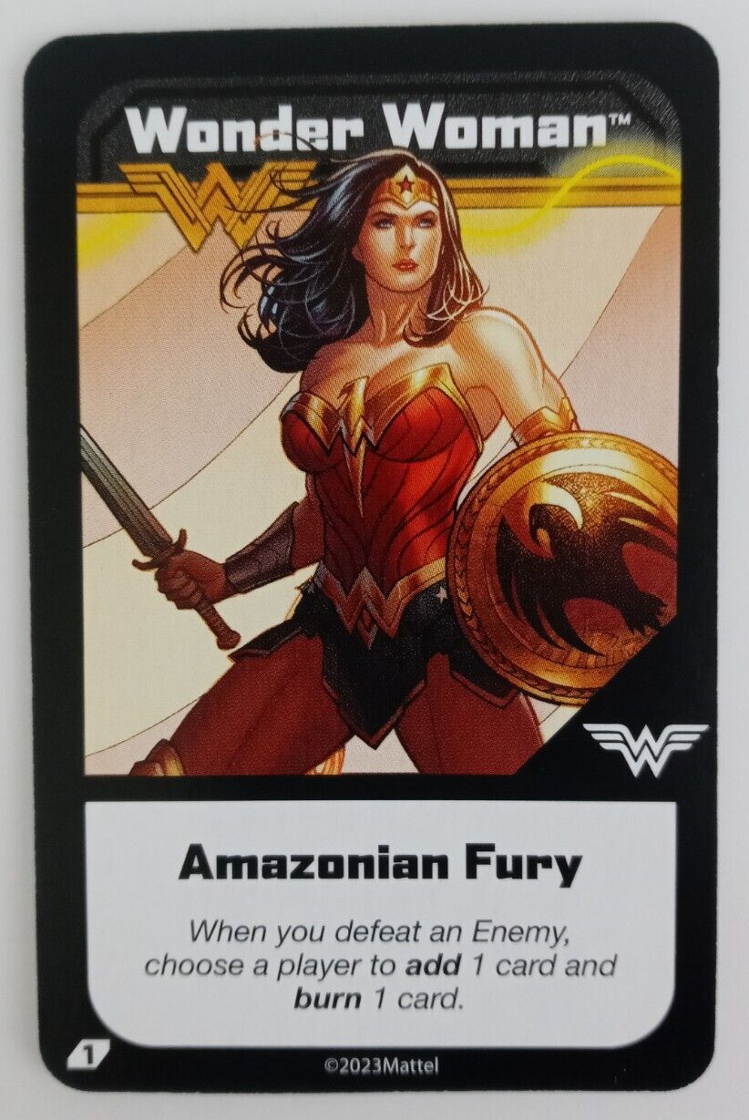 2022 UNO Ultimate DC Card Wonder Woman Amazonian Fury Card