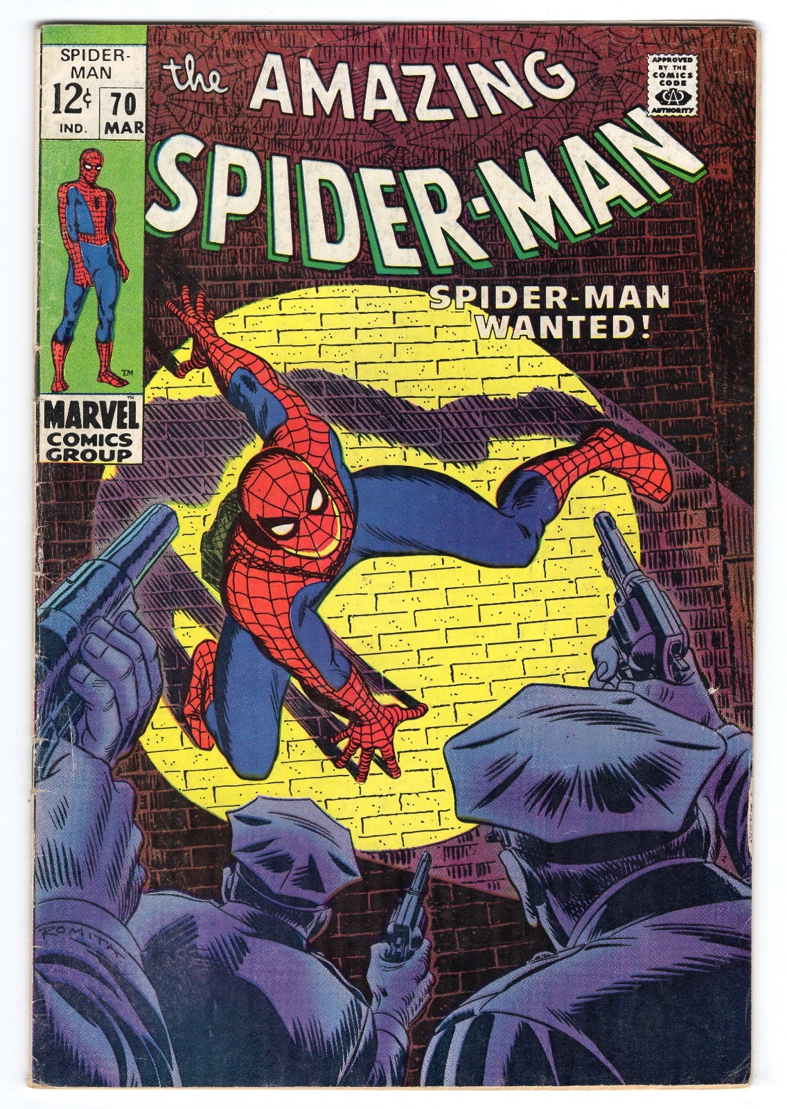 Amazing Spider-Man 70 1969 Marvel Comics VG+ 4.5 Kingpin Gwen Stacy