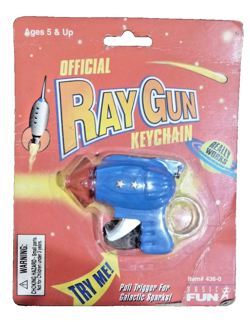 1999 Basic Fun Official Ray Gun Keychain (#436-0) NEW