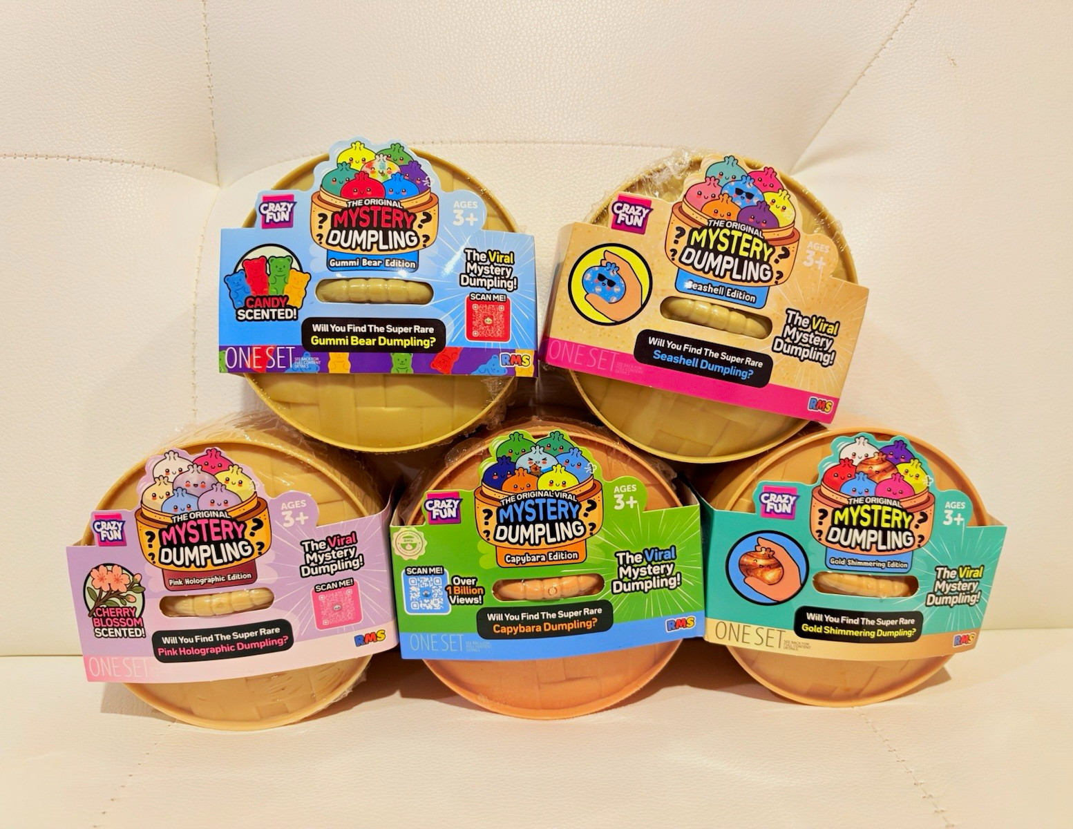 RMS The Original Mystery Dumpling Sealed Blind Packs Lot of 5