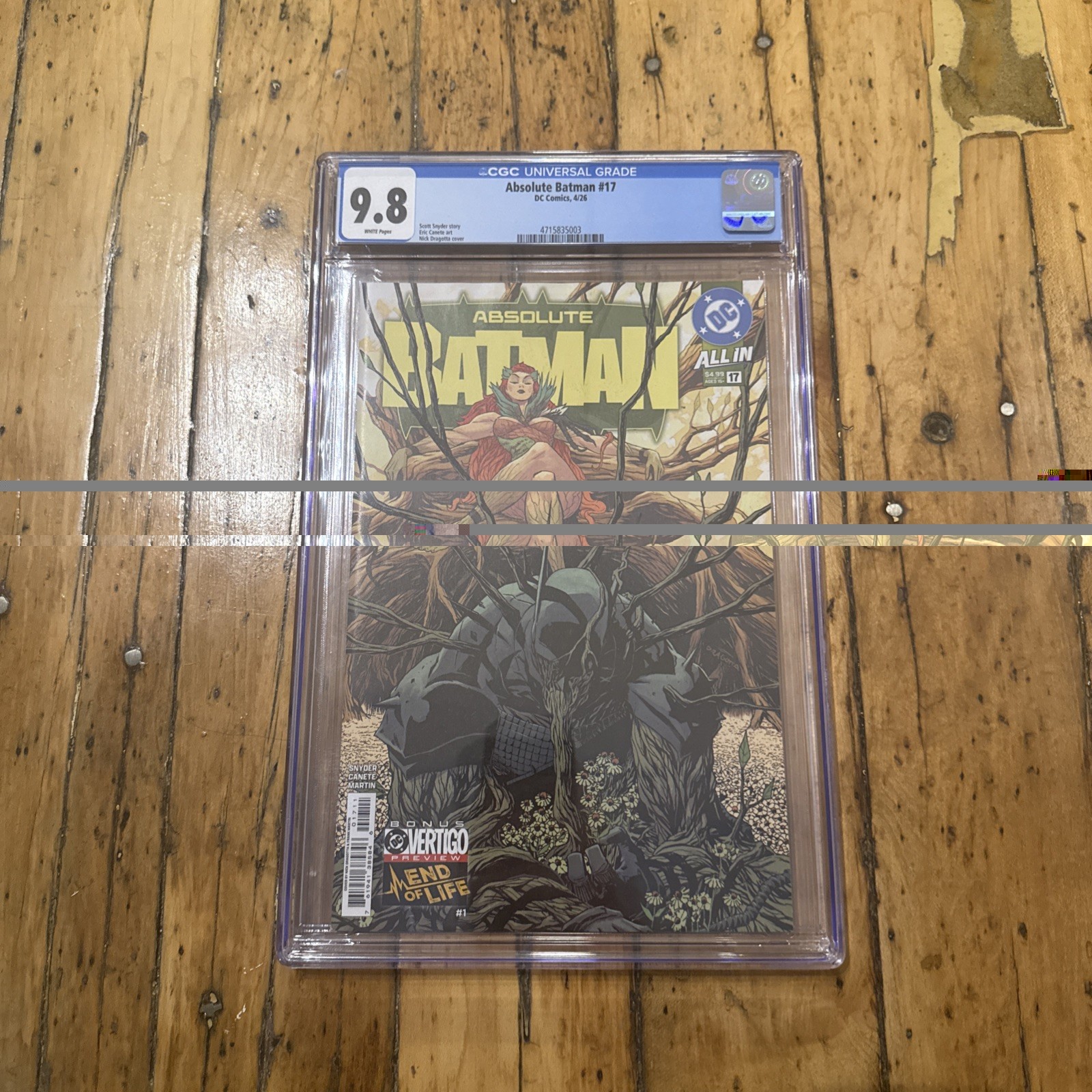 Absolute Batman # 17 (4/26) 1st Print CGC Graded Comic Book 9.8 NM/M WP