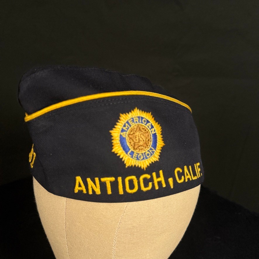 Vintage American Legion Garrison Cap Antioch California Post 161 Size 7 1/8