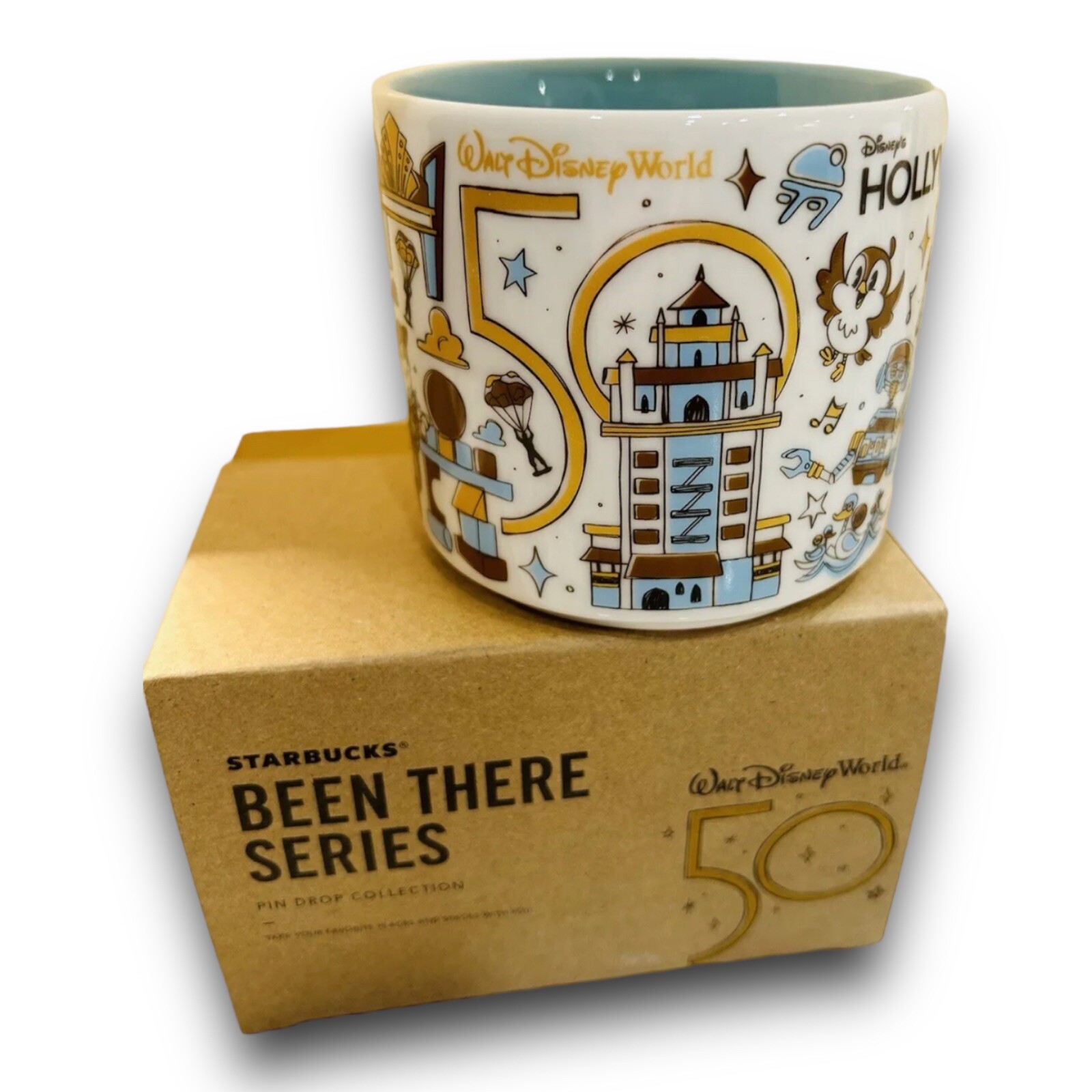 New 14 oz Starbucks Been There Mug — Disney Hollywood Studios 50th Anniversary