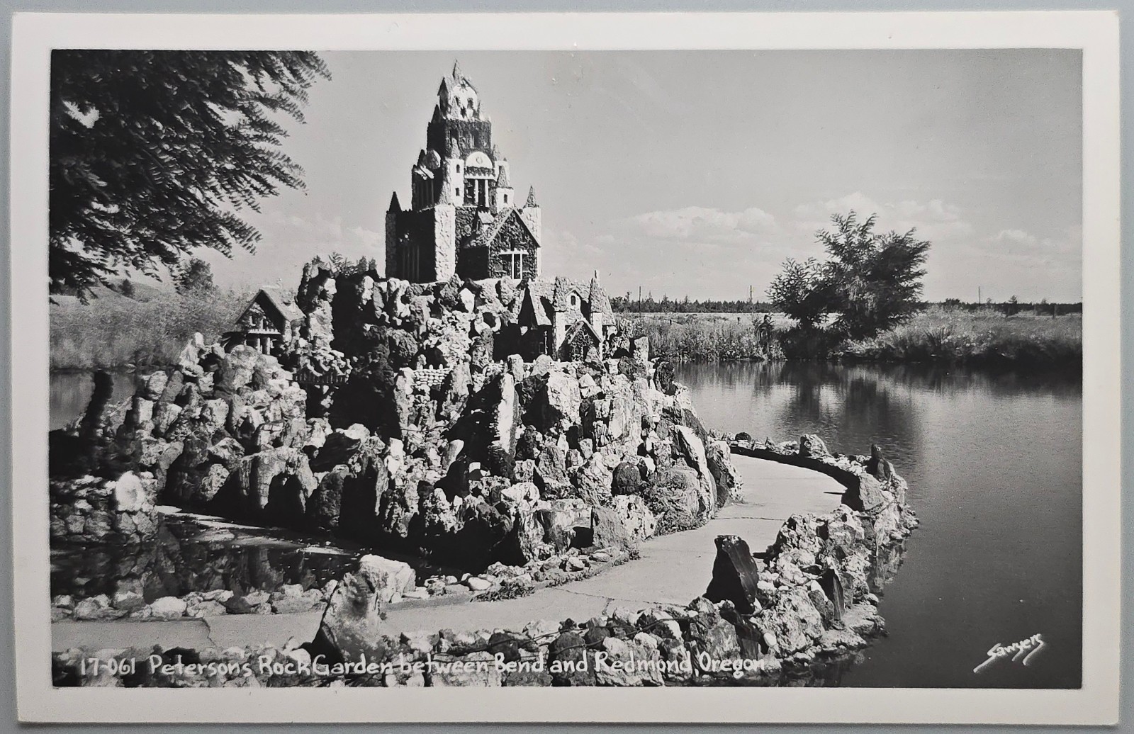Peterson's Rock Garden Bend Redmond Oregon Sawyer RPPC Real Photo