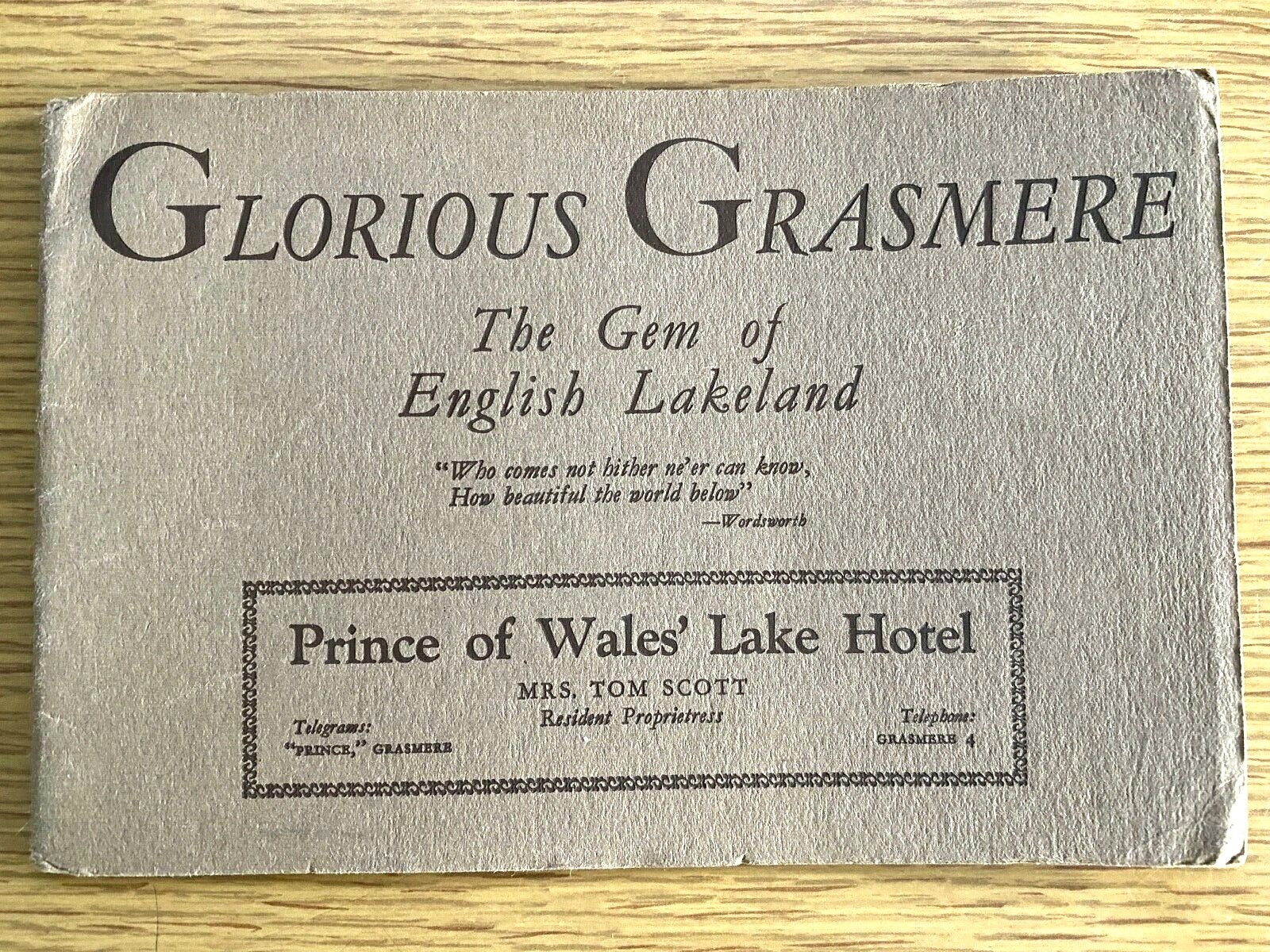 1913 PRINCE OF WALES LAKE HOTEL antique photobook GLORIOUS GRASMERE Billikens UK