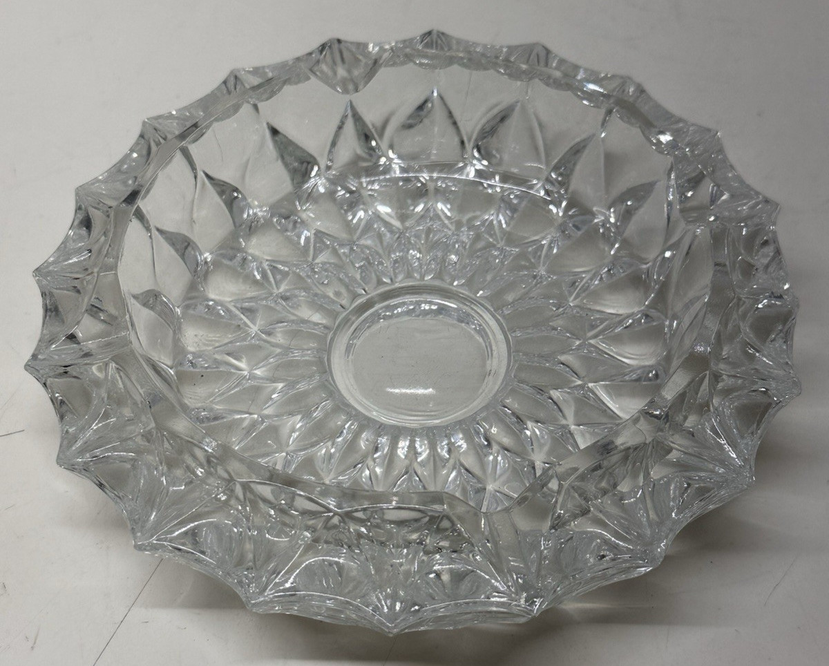 Vintage Rossini Crystal Cut Ashtray  7