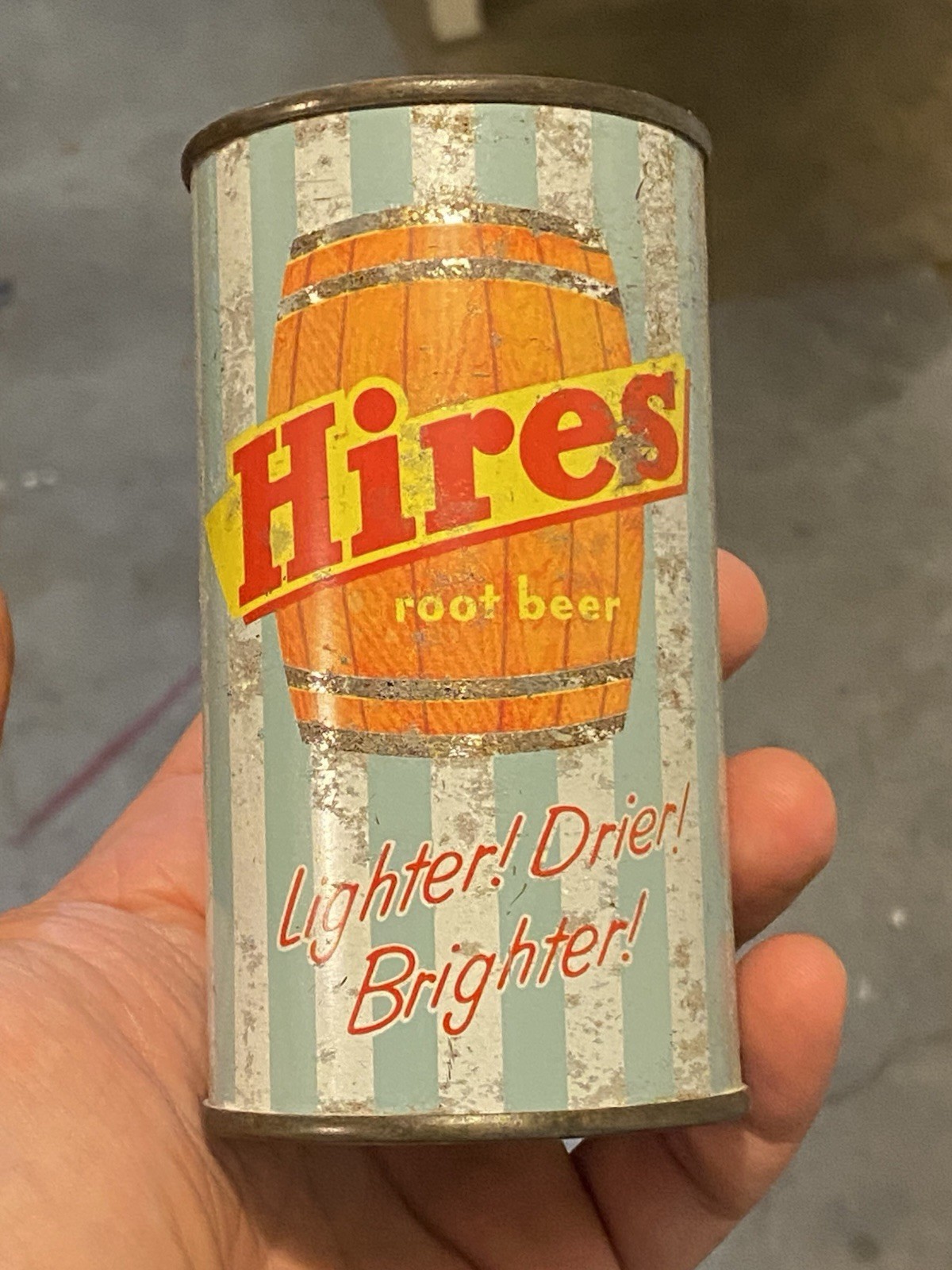 Hires Root Beer Vintage Soda Cola Pop Old Flat Top Can Philadelphia Pennsylvania