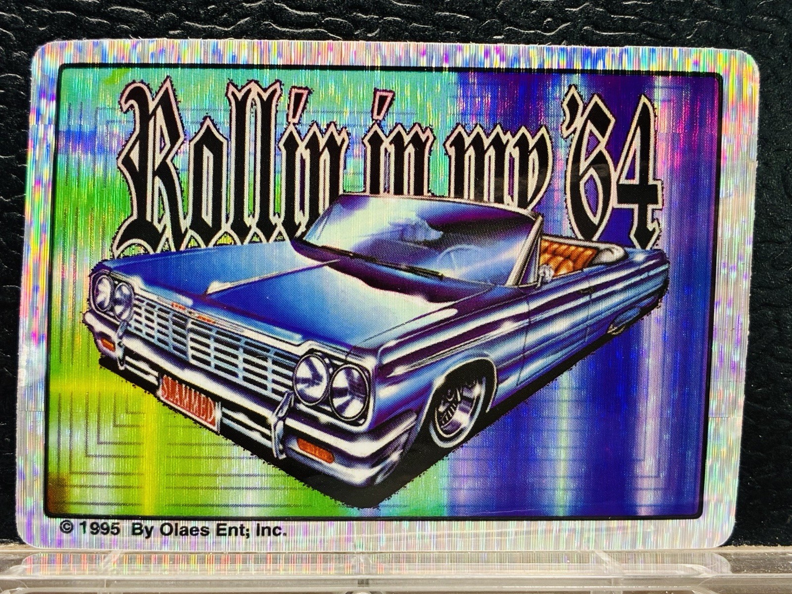 1995 Vending Lowrider Prism Sticker 1964 Chevy Impala Convertible Rollin In My