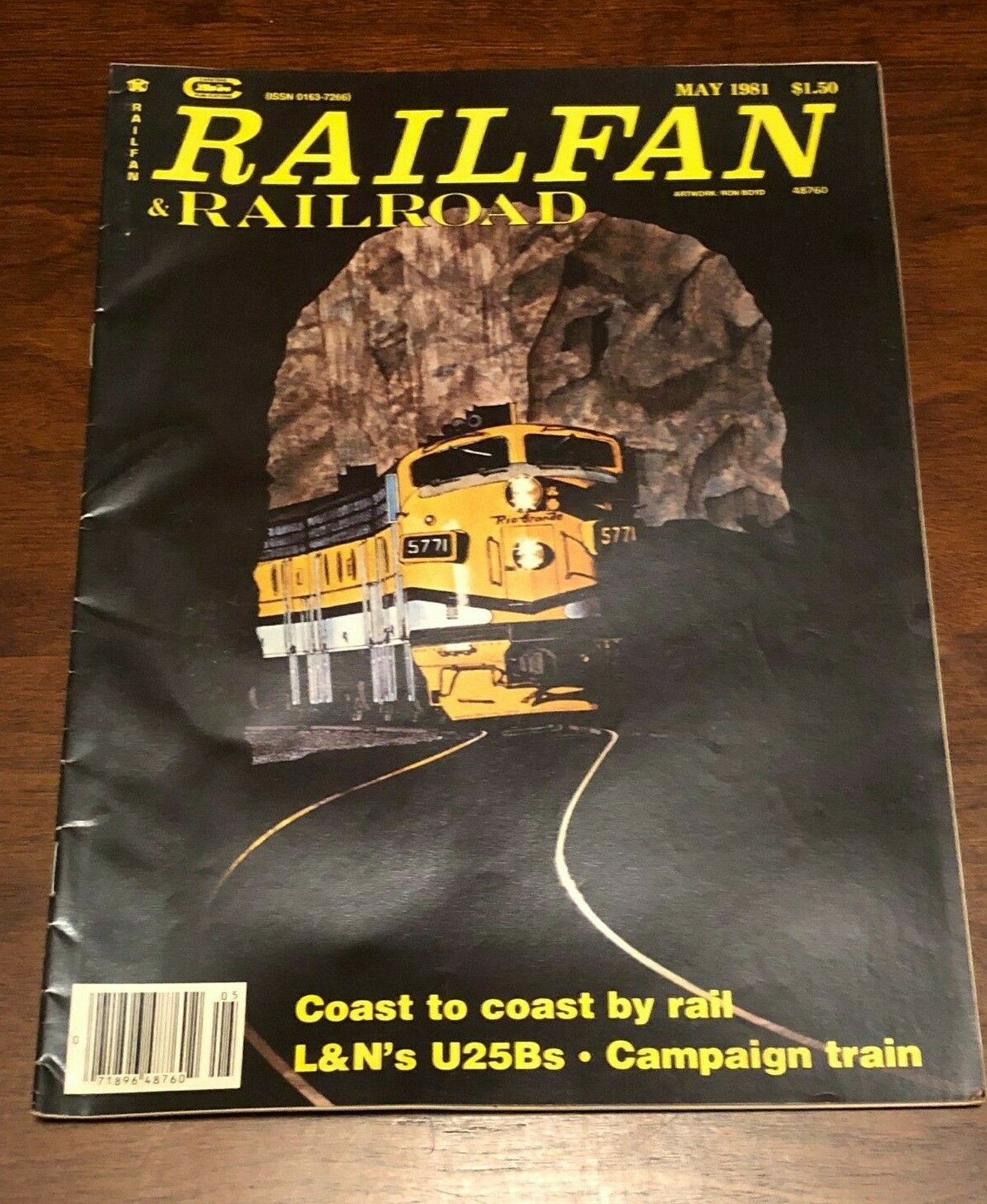 RAILFAN & RAILROAD MAGAZINE (May 1981) L&N's U25B's, GWWD, Amtrak D&RGW, 