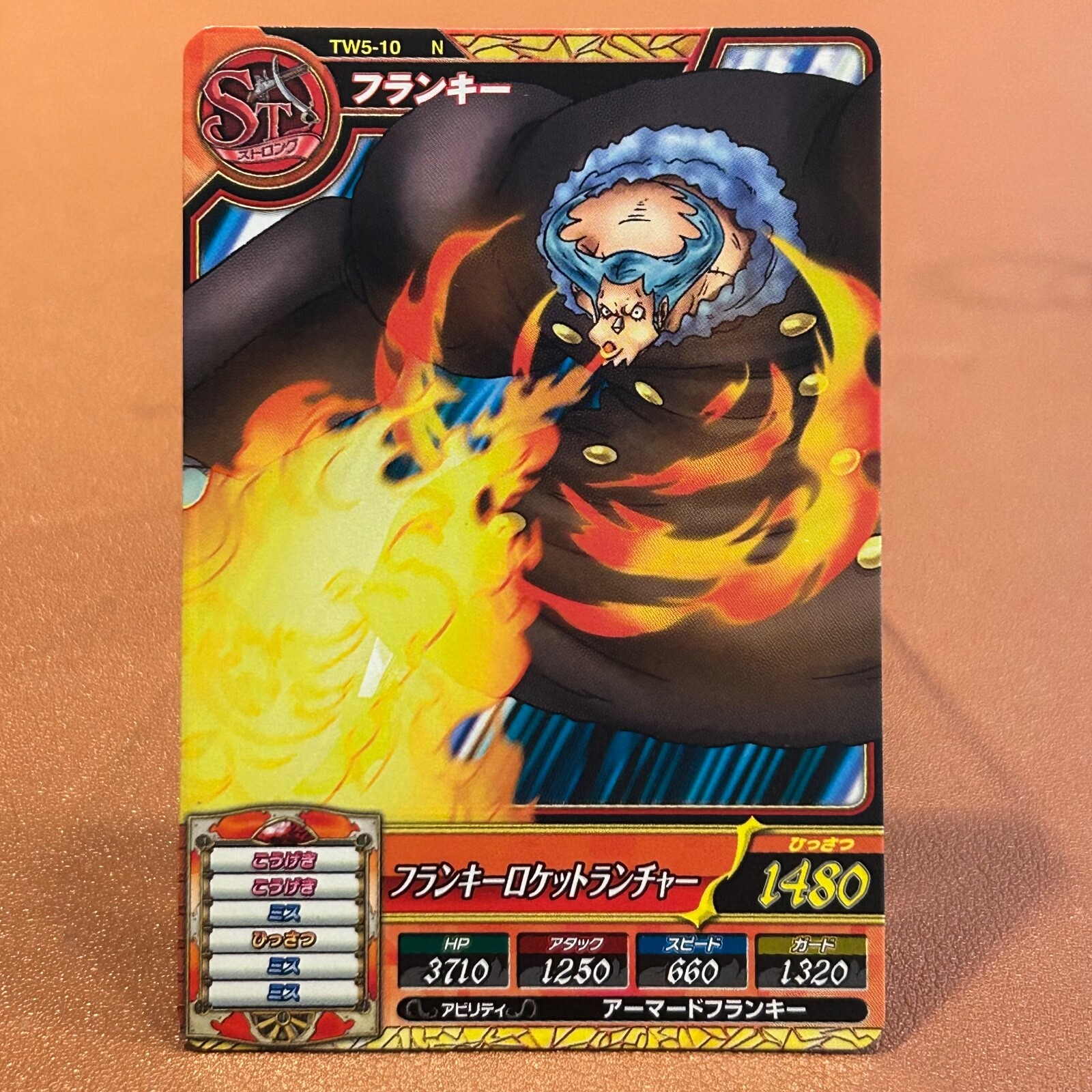 TW5-10 N Franky One PIECE Data Carddass Card ONEPY Treasure World 2013 OT09