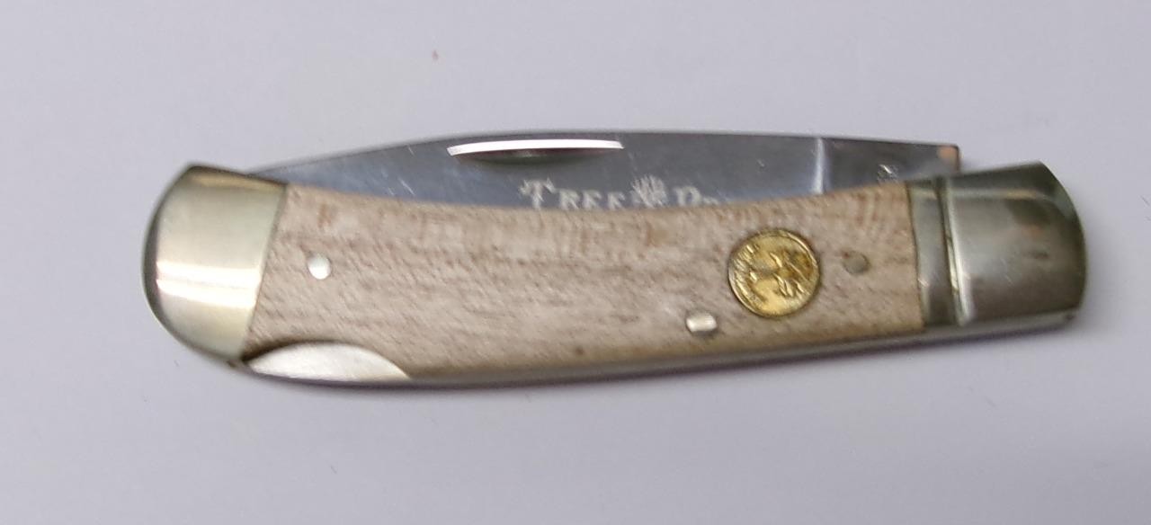 Boker 110253SOI Folding Gentleman's Knife Maple Handle Lockback Tree Brand NEW