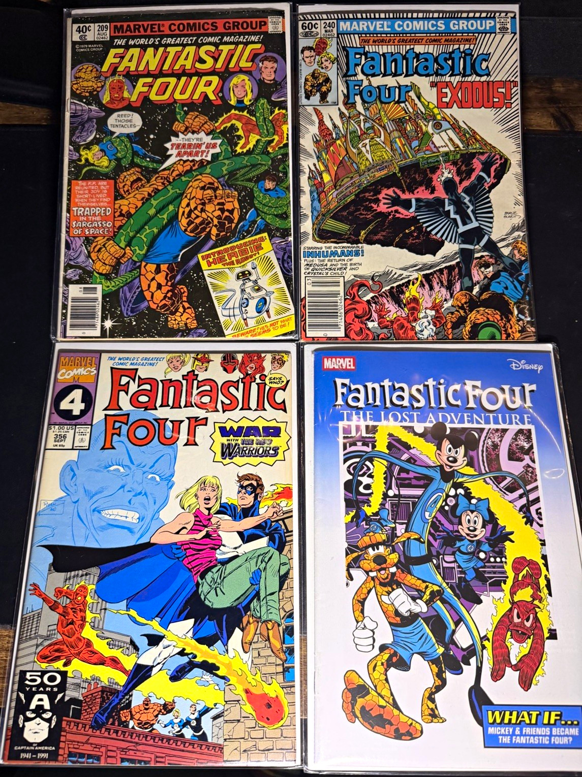 Fantastic Four Comic Lot #209 240 356 #3 Disney Variant KEY HERBIE 1st App.