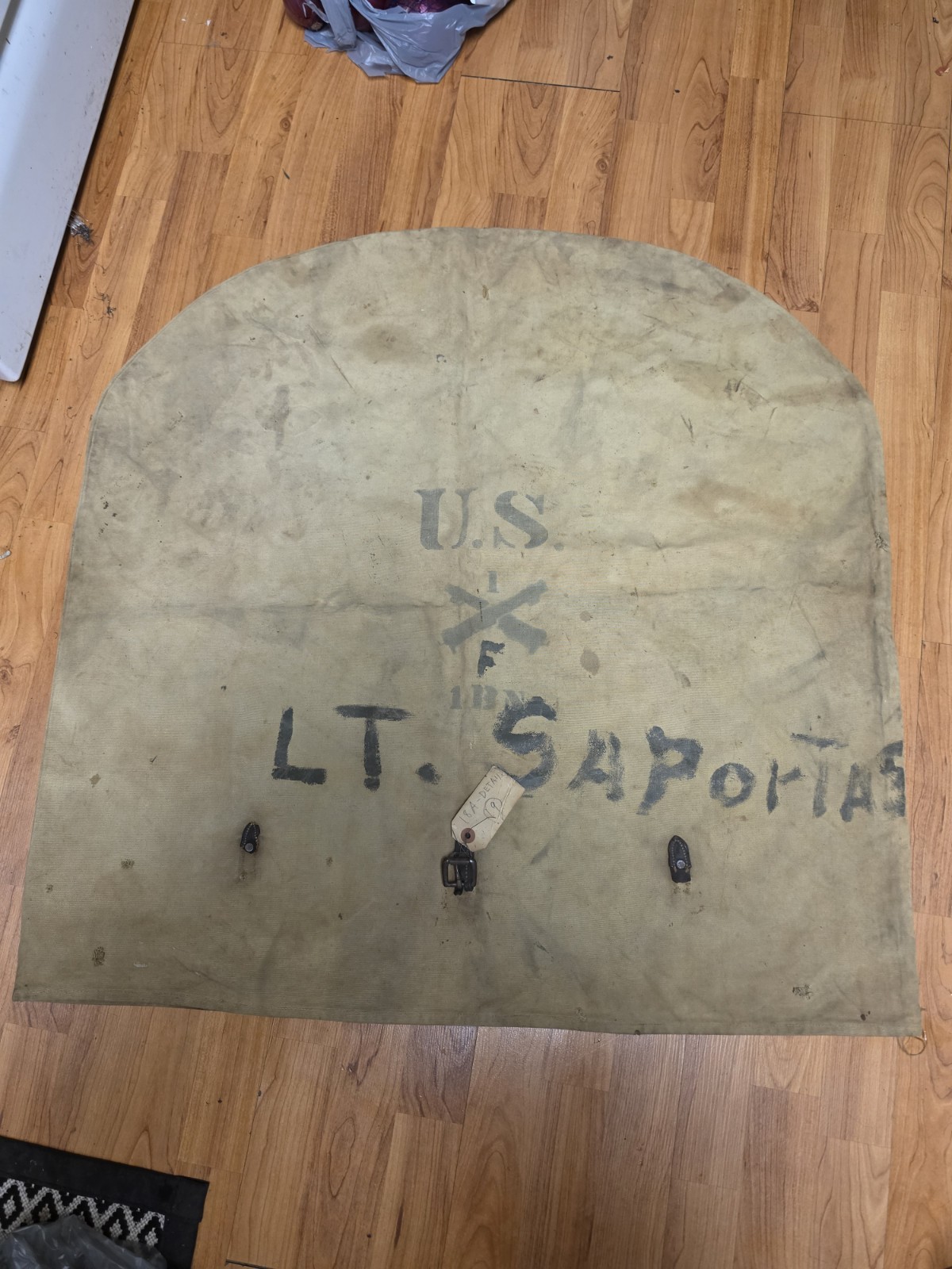 US Cavalry/Artillery Canvas Cover McClellan Cavalry Saddle,Mrkd US  F /18A D