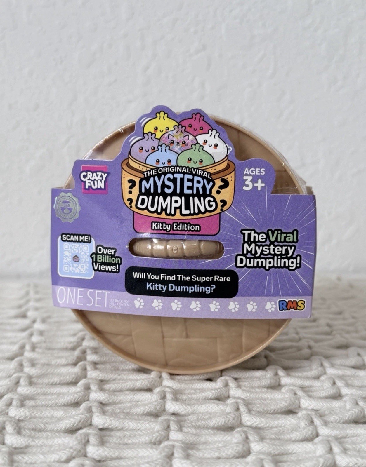 Crazy Fun Mystery Dumpling Super Rare Kitty Edition SEALED Viral Squishy RMS Int