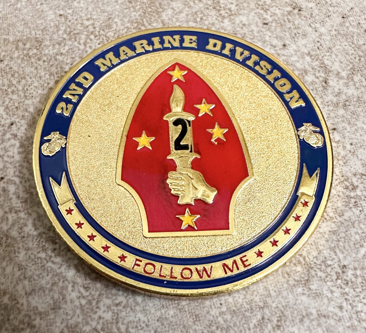 US Marine Corps - 2nd MARINE DIVISION Challenge Coin ·FAST SHIPPING· ·IN STOCK·